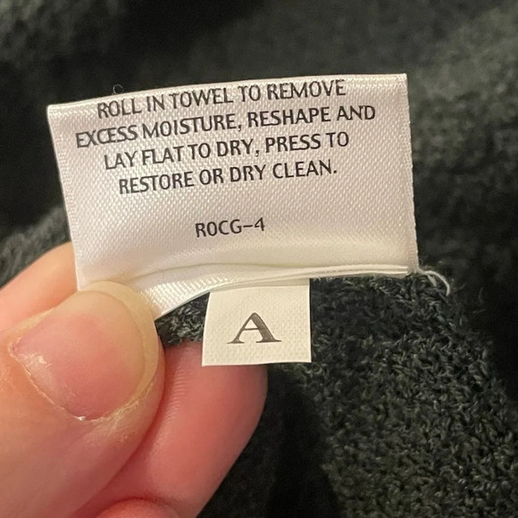 Eileen Fisher Women’s 100% Wool Open Front Dark Green Cardigan Sweater - Picture 5 of 8